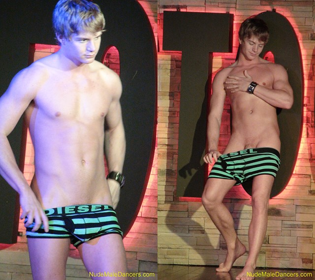 sweet boy performing nude dance on stage